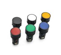 22mm Momentary Self-rest Slef-return Push Button Switch NO + NC XB2-EA142 XB2-EA145 XB2-EA155 1pcs(Black-NO.NC)