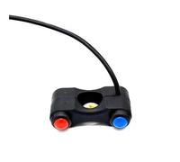 22mm Motorcycle 2 Button Switches Ignition Switch Button Handlebar Mount Headlight Turn Signal Lamp Fog Lights Horn ON OFF Start Ignition Handlebar switch button