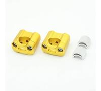 22mm Motorcycle Bar Riser Mount Aluminum Alloy(Gold)