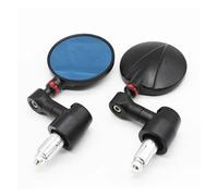 22MM Motorcycle Handle Bar End Rearview Side Mirrors Racer For Suzuki(Red ring)