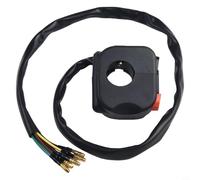 22mm Motorcycle Handlebar Control Switch for On/Off and Kill Function - Red & Black Button Fog Light Turn Signal Switch, Compatible with