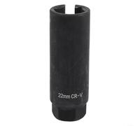 22Mm Narrow Mouth Oxygen Sensor Socket Wrench For 1/2" Drive Chrome Vanadium Steel, 70Mm Length, Compatible With Most Automotive O2 Sensors(22mm)