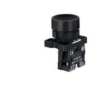 22MM Nc No Switch Momentary Push Button ON OFF Reset 380V, 6V, 12V Suitable for Industrial Panel Black Power Button(EA21 BLACK 1NO,12V)