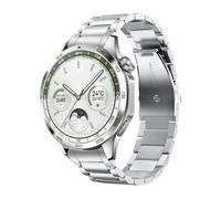 22mm No Gaps Link Bracelet Strap Fit for HUAWEI WATCH GT 4 46mm Metal Stainless Steel Band GT4 Replacement Watchband Accessories(Silver)