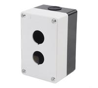 22mm Push Button Switch Box ABS Plastic Control Enclosure IP65 Waterproof Dustproof for Industrial Electrical Applications Gray(2-hole)