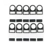 22mm Push Button Switch Label Frame Plastic Panel Mount Holder Black 100pcs