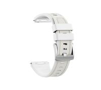 22mm Quick fit Leather+silicone Bands For HUAWEI WATCH GT 6 5 Pro 4 46mm Runner2 Ultimate2 Band Replace Wristband Bracelet Accessories(White,For Watch 5 46mm)