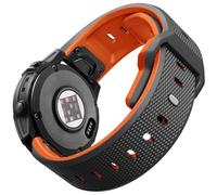 22mm Quick Fit Strap Compatible with Garmin Watch for Fenix E/8 47mm /7/7 Pro/6/6 Pro/5/5 Plus/Forerunner 965/955/945/935/745/Epix 2/Approach S70 47mm/S62/S60/Quatix 7/6/5 Soft Silicone Band for Men