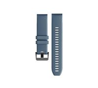 22mm Quick Release Silicone Sports Strap Fit For Garmin MARQ Gen 2/Epix/Aproach S70 47mm/Forerunner 965 955(Style 2 Cyan Blue,For Forerunner 965)