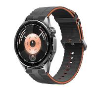 22mm Quick Release Watch Strap Compatible with Garmin Venu3/Vivoactive 4/Huawei Watch GT6/GT5/GT4/GT3 46mm Silicone Straps 22mm for Galaxy Watch Gear S3 Frontier/Classic Band (Dark Grey and Orange)