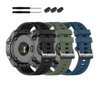 22mm Quickfit Silicone Bands for Garmin Tactix 8/Fenix 8 AMOLED-47mm/7 Pro/7/6/6 Pro/5/5 Plus Watch Strap,Compatible with Fenix E/Descent G2/G1 Solar/Forerunner 965/955/945/Approach S70 47mm/S62