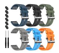 22mm Quickfit Watch Bands for Garmin Tactix 8/Fenix 8 AMOLED-47mm/7/7 Pro/6/6 Pro/5/5 Plus/quatix 7 Pro,Silicone Sport Strap Compatible with Garmin Fenix E/Descent G2/G1 Solar/Forerunner 945/955/965