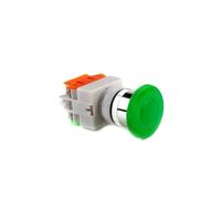 22mm Red Mushroom Head Push Button Switch LAY37-11M/LAY37-11MD AC 660V 10A NO/NC Self-reset/Momentary(LAY37-11M-G,110V)
