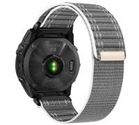 22mm Replacement for Garmin Fenix 8-47mm/7/6/5/Instinct 2 Watch Band, Nylon Soft Breathbale Quick Release Strap Hook & Loop Band for Approach 560/S62 Forerunner 935/945/745/955/965 Smartwatch (Grey)