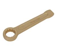 22mm Ring End Slogging Spanner - Non-Sparking - Short Profile Striking End