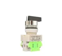 22mm Rotary Switch Two/Three Position Selector Push Button Switches LAY37 With 4 Screws Terminals 1Pcs(2 position)