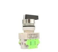22mm Rotary Switch Two/Three Position Selector Push Button Switches LAY37 With 4 Screws Terminals ON-OFF/ON-OFF-ON(3 position)
