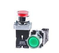 22mm Round Indicator Light XB2-BW3361C with LED Light 1 NO 24V/AC220V/AC380V Green Red Yellow Blue(Green 1no,24V)