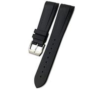 22Mm Rubber Silicone Curved End Watch Band Waterproof for Tudor Black Bay Pelagos Folding Buckle Watch Bracelets Strap/Orange Pin/22Mm