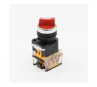 22mm Self-lock Momentary Selector Switch 1NO1NC 2/3 Positions Rotary Switches DPST 10A400V Power Switch ON/OFF Red Green Black IDGTTLDF(Red,(MOMENTARY) RESET_2 POSITIONS 1NO1NC)