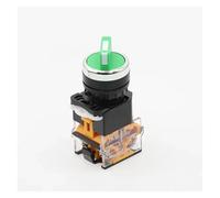 22mm Self-lock Selector Switch 1NO1NC 2/3 Positions Rotary Switches DPST 4 Screws 10A400V Power Switch ON/OFF Red Green Black IDGTTLDF(Green,2 Positions 1NO1NC)
