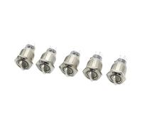 22MM Self-return Momentary Self-locking Fixation Waterproof DPDT Metal Selector Knob Rotary Switch 2 3 Position with LED Lamp IDGTTLDF(White Led,2 POSITION_3-6V)