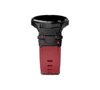 22mm Silicone Watch Band Fit for Huawei Watch GT 5 4 Pro 46mm/Amazfit Balance Falcon/Oneplus 2 2R Watch Strap(Black red,Huawei GT4 46mm)
