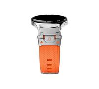 22mm Silicone Watch Band Fit for Huawei Watch GT 5 4 Pro 46mm/Amazfit Balance Falcon/Oneplus 2 2R Watch Strap(Silver orange,Huawei GT5 46mm)
