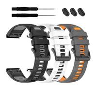 22mm Silicone Watchband Compatible with Garmin tactix 8/Fenix 8 pro AMOLED 47mm/7 Pro/7/6 Pro/6/5 Plus/5,QuickFit Straps for Fenix E/Forerunner 945/955/965/970/epix Pro/Approach S70/S62/quatix 8 47mm