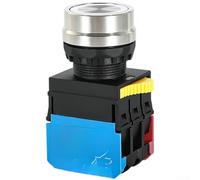 22mm Silver Contact Push Button Switch XM38E 11DNJ with Self Resetting and Locking Mechanism for Use in Industrial Automation (J)