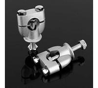 22mm Silver Handle Bar Mount Riser Clamp for ATV - Durable Metal Construction