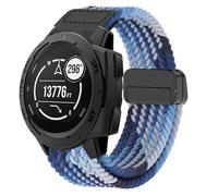 22mm Soft Stretchy Nylon Watch Strap for Garmin Instinct Solar, Instinct 2, Crossover, Tactical, Esports and Tide - Precise Magnetic Attraction