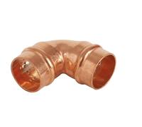 22mm Solder Ring 90 Degree (Yorkshire) Elbow. Pack of 3 Wrass Approved