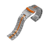 22mm Stainless Steel Band For Huawei GT6 GT5 Pro 46mm Ultimate 2 Metal Bracelet For Huawei Watch 5 4 Replace Wristband(Titanium orange,For Watch 4 Pro)