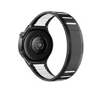 22mm Stainless Steel Band For Huawei GT6 GT5 Pro GT4 46mm Business Strap For Huawei Watch 5 4 Ultimate 2 Replace Bracelet(Black white,For GT5 Pro 46mm)