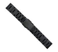 22mm Stainless Steel Comfortable Strap Belt Smart Watch Waterproof Adjustable Wristband Metal Bracelet Easy Release Clasp