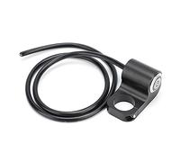 22MM Stainless Steel Spot Light Handlebar Switch Motorcycle Switch With Power Sign Manual Self Return Button For Motorcycles ATVs Electric Black Blue