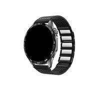 22mm Stainless Steel Watch Band Fit for Huawei Watch GT 2 3 4 pro 46mm 2e/Samsung Galaxy Watch3 45mm Milanese Loop Strap(Black,For Huawei Ultiamte)