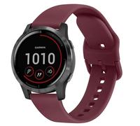 22mm Strap Compatible with Garmin Vivoactive 4/Garmin Forerunner 255/265/Garmin Venu 2 Strap,Silicone Quick Release Strap Compatible with Garmin Vivoactive 4/Forerunner 255/265/Venu 2 (Wine Red)