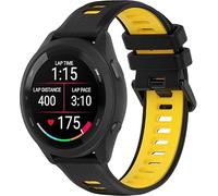 22mm Strap For Huawei Watch GT 2 3 4 5 6 46mm 2e Pro Soft Silicone Sport Band Breathable (Black/Yellow)