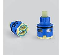 22mm Tap Cartridge Ceramic Disc Cartridge Water Mixer Tap Inner Control Faucet Valve PP Plastic Blue Practical