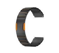 22mm Titanium Alloy Strap For Huawei GT6 GT5 Pro 46mm Quick Release Bracelet For Huawei Watch 5 4 3 Ultimate 2 Replace Band(Black orange,For Watch 5 46mm)