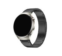 22mm Titanium Strap It For Huawei Watch 4 4PRO Ultimate GT 2/2e 3pro 46mm Mens Metal Bracelet Fit For Huawei WatchGT3 Pro Band(Black,For Galaxy Watch46m)