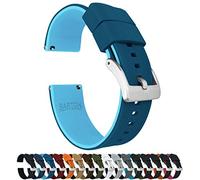 22mm Two Tone Blue (Flatwater) - BARTON Elite Silicone Watch Bands - Quick Release - Choose Strap Color & Width