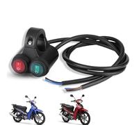 22mm Universal Motorcycle Handlebar Switch, 12V Motorcycle Handlebar Switches On Off Waterproof Headlight Brake Fog Lights Horn Dual Control Button Switch for 7/8" (22mm) Handlebars (D)
