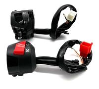 22mm Universal Motorcycle Handlebar Switch Compatible With Most Bikes Includes Choke Horn Turn Headlight And Electric Start Controls(1 pair)
