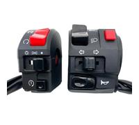 22mm Universal Motorcycle Handlebar Switch Controller For Horn Button Turn Fog Lamp Light Start Compatible With Most Bikes(1 Pair)