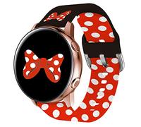 22mm Watch Bands Compatible for Samsung Galaxy Watch 3 Band 45mm/Samsung Gear S3 Frontier/Galaxy Watch Band 46mm Women, Cute Cartoon Mouse Soft Silicone Watch Wristband