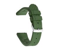 22mm Watch Bands Fit For Waffle Rubber Straps Waterproof Stainless Steel Gold/Black/Silver Buckle Watch Accessories