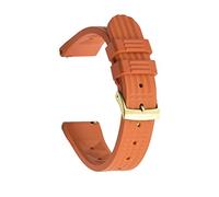 22mm Watch Bands Fit For Waffle Rubber Straps Waterproof Stainless Steel Gold/Black/Silver Buckle Watch Accessories